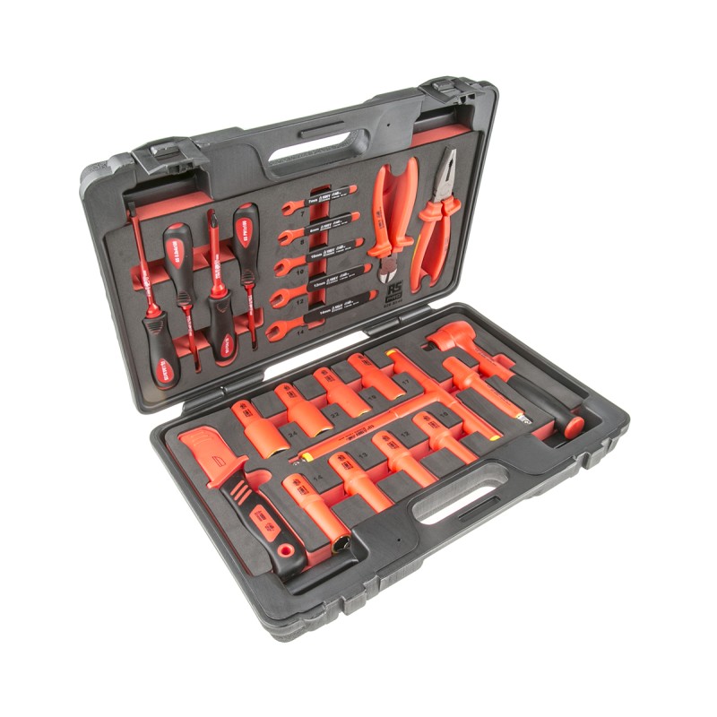 1 pcs - RS PRO 23 Piece Engineers Tool Kit with Case, VDE Approved