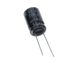 1 pcs : ESMG630ETD221MJ16S - CAP ALUM 220UF 20% 63V RADIAL