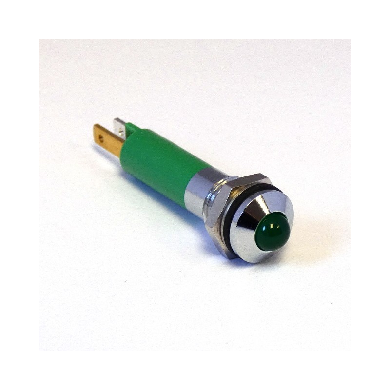 1 pcs - CML Innovative Technologies Panel Mount Indicator, 8mm Mounting Hole Size, Solder Tab Termination, IP67