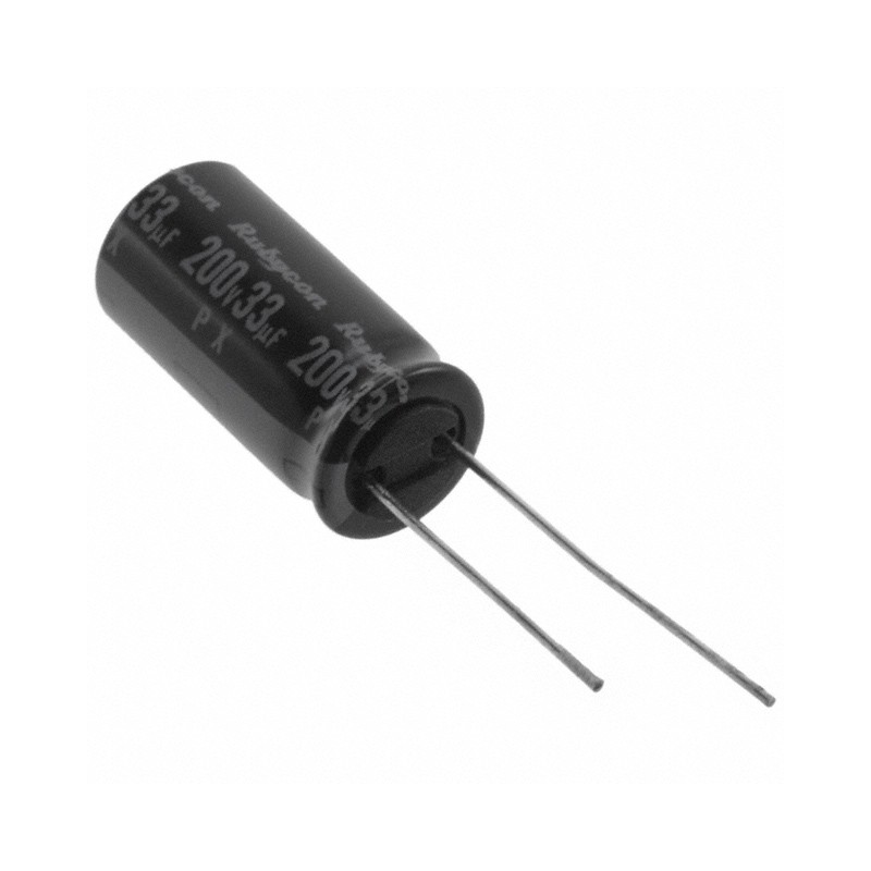 1 pcs : 200PX33MEFCT810X20 - CAP ALUM 33UF 20% 200V RADIAL