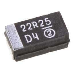 5 pcs - Vishay 22μF MnO2 Tantalum Capacitor 25V dc, TR3 Series