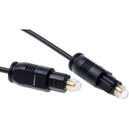 1 pcs - RS PRO Male TOSlink to Male TOSlink Optical Audio Cable, 2.5m