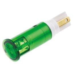 1 pcs - Signal Construct Green Panel Mount Indicator, 24 - 28V, 10mm Mounting Hole Size