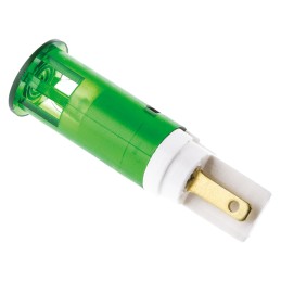 1 pcs - Signal Construct Green Panel Mount Indicator, 24 - 28V, 10mm Mounting Hole Size