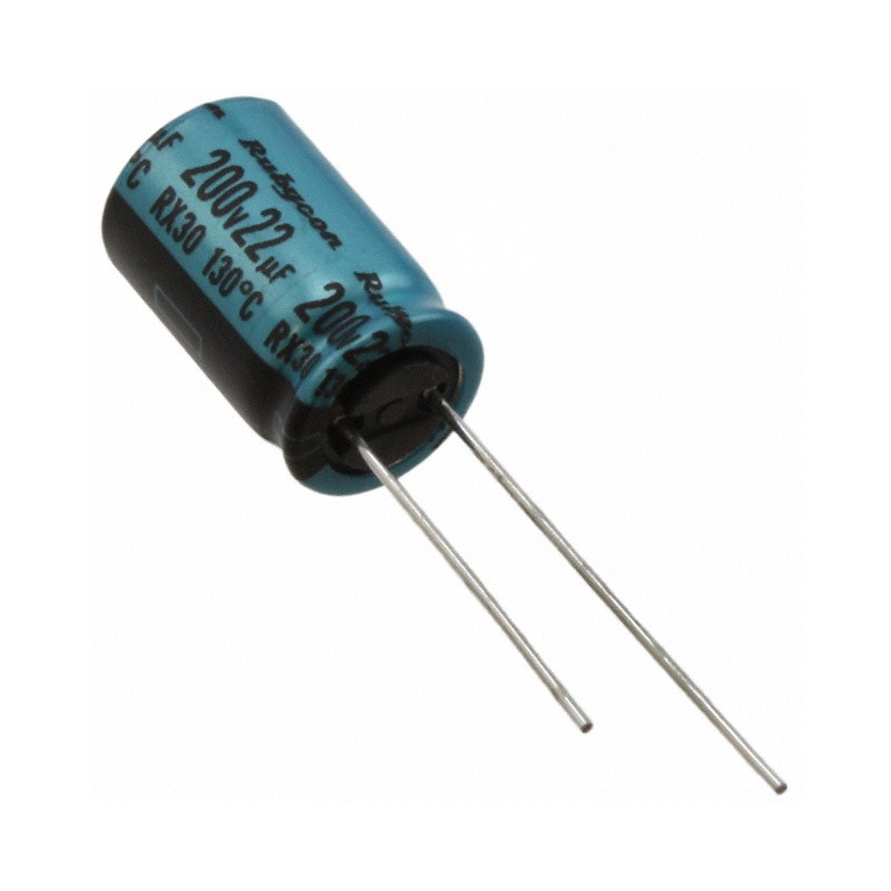 1 pcs : 200RX3022M10X16 - CAP ALUM 22UF 20% 200V RADIAL