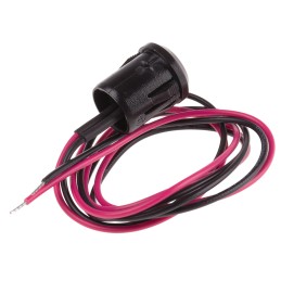 1 pcs - RS PRO Green Panel Mount Indicator, 2V dc, 12mm Mounting Hole Size, Lead Wires Termination