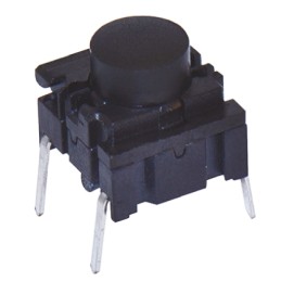 2 pcs - IP67 Black Cap Tactile Switch, SPST 50 mA @ 24 V dc