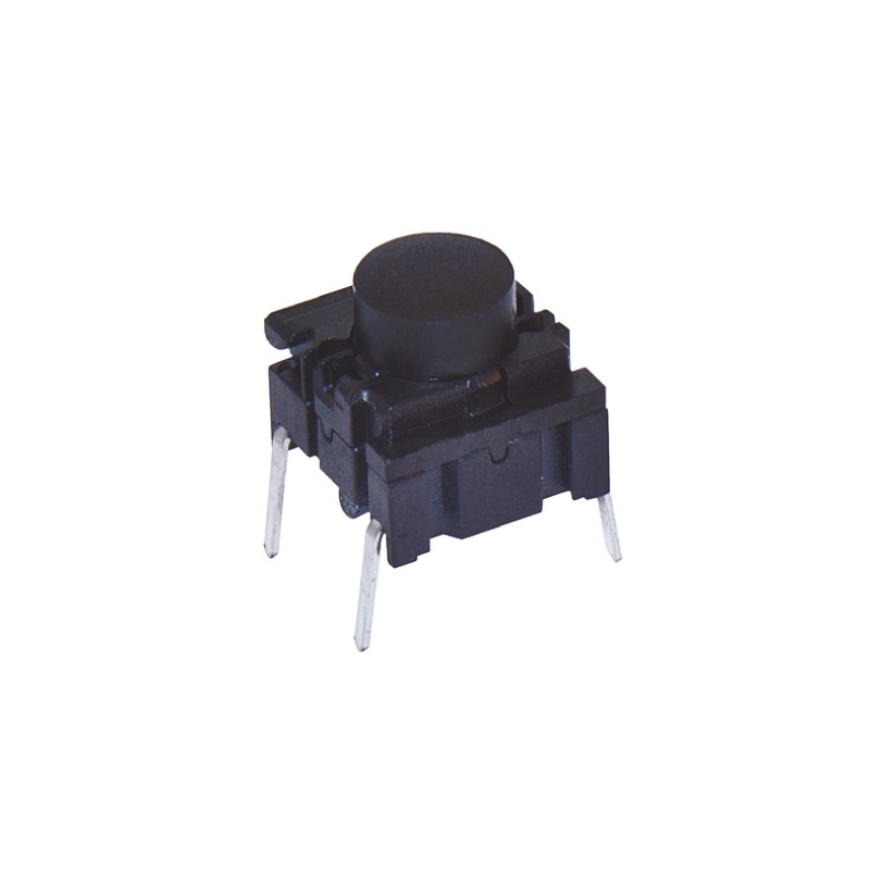 2 pcs - IP67 Black Cap Tactile Switch, SPST 50 mA @ 24 V dc
