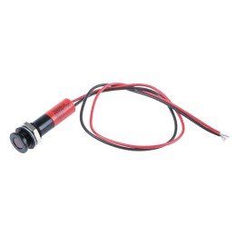 1 pcs - RS PRO Red Panel Mount Indicator, 220V ac, 8mm Mounting Hole Size, Lead Wires Termination, IP67
