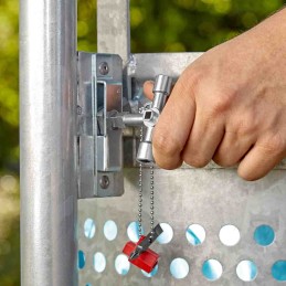 1 pcs - Knipex Diecast Zinc 10-way Control Cabinet Key