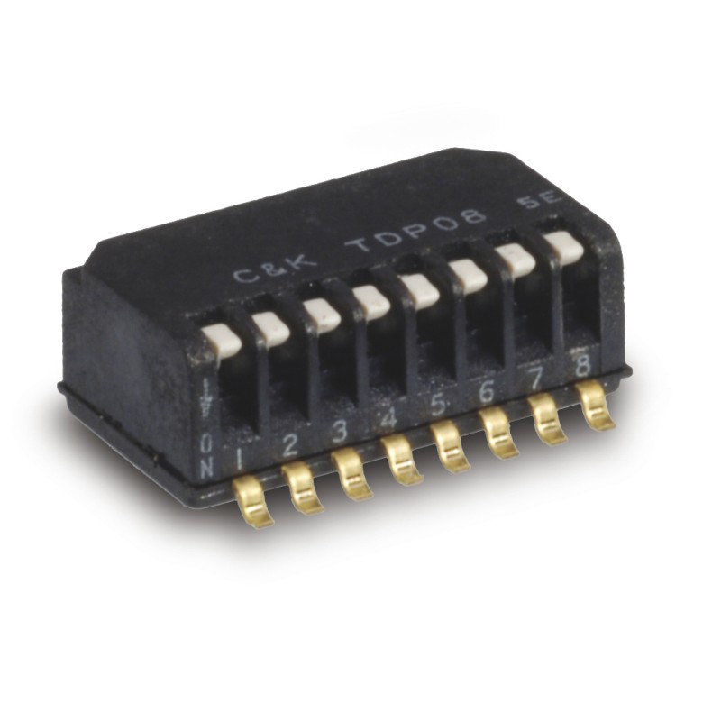 2 pcs - C & K Surface Mount DIP Switch SPST