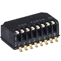 2 pcs - C & K Surface Mount DIP Switch SPST