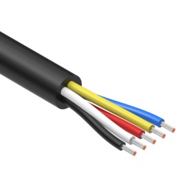 1 pcs : 30-01280 - CABLE 5COND 22AWG BLACK 5M