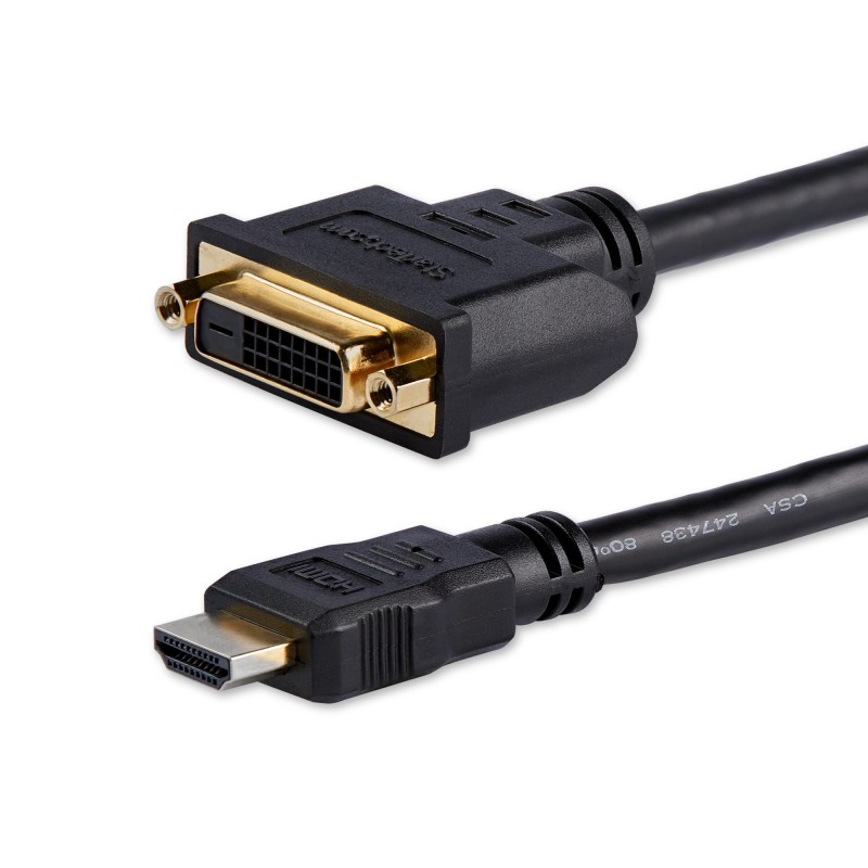1 pcs : HDDVIMF8IN - HDMI TO DVI-D ADAPTER - M/F