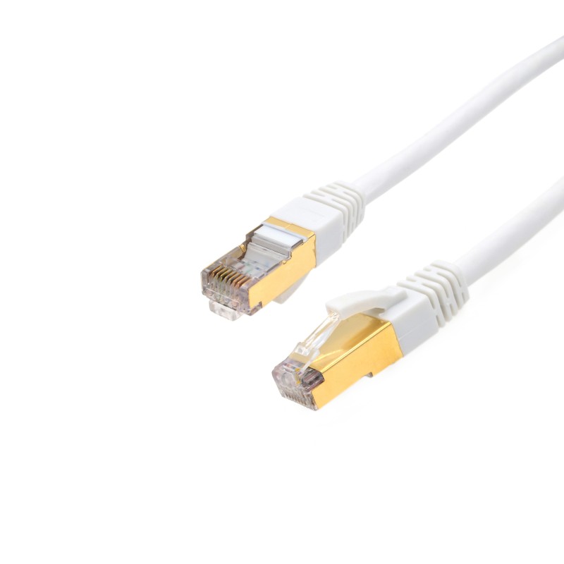 1 pcs : CAT7-5WH - CAT7 SF/FTP Patch Cable 5' WHITE