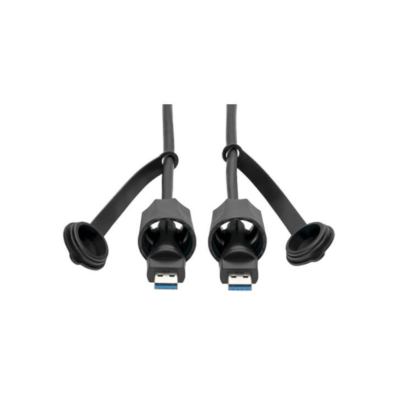 1 pcs : U325-003-IND - CBL A PLUG TO A PLUG W/COUPL 3'