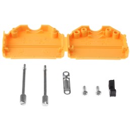 5 pcs - MH Connectors MHDPPK-SLIM Series Polyamide D Sub Backshell, 25 Way, Strain Relief