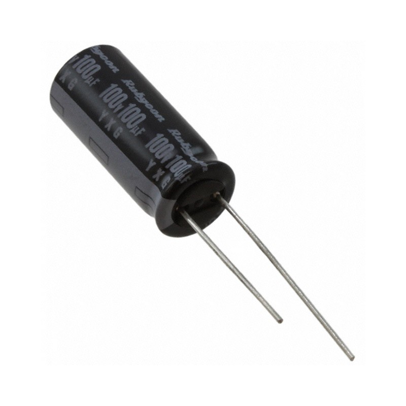1 pcs : 100YXG100MEFC10X23 - CAP ALUM 100UF 20% 100V RADIAL