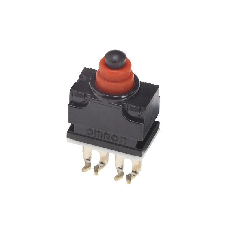 2 pcs - Omron Pin Plunger Subminiature Micro Switch, Quick Connect Terminal, 1 mA, SPST -NC, IP67