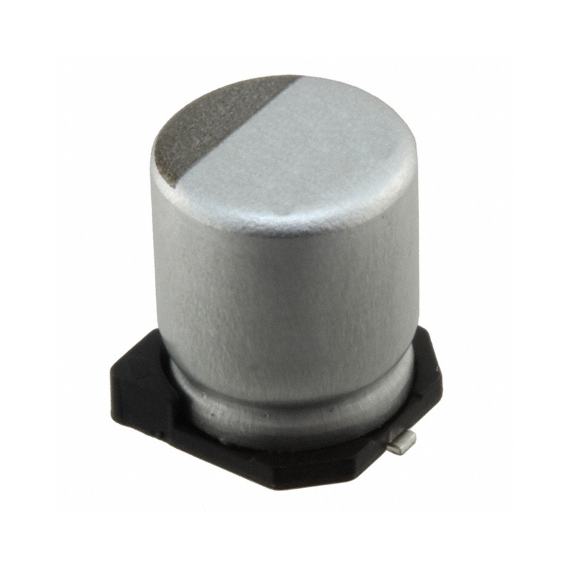 1 pcs : HHXA630ARA220MF80G - CAP ALUM HYB 22UF 20% 63V SMD