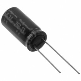 1 pcs : 250PK33MEFCT810X20 - CAP ALUM 33UF 20% 250V RADIAL