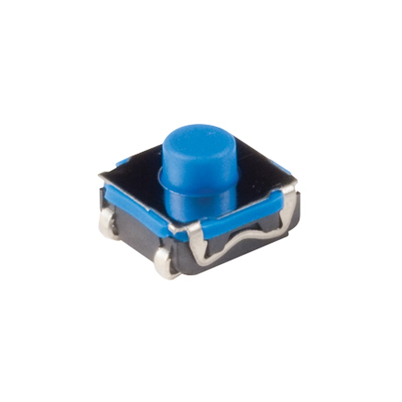 20 pcs - IP67 Blue Button Tactile Switch, SPST 50 mA 3 (Dia.)mm Surface Mount