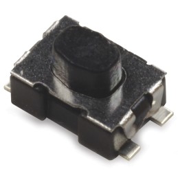 20 pcs - IP67 Black Button Tactile Switch, SPST 50 mA 2.11mm Surface Mount