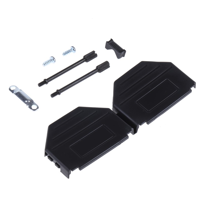 5 pcs - MH Connectors MHDPPK-SLIM Series Polyamide D Sub Backshell, 25 Way, Strain Relief