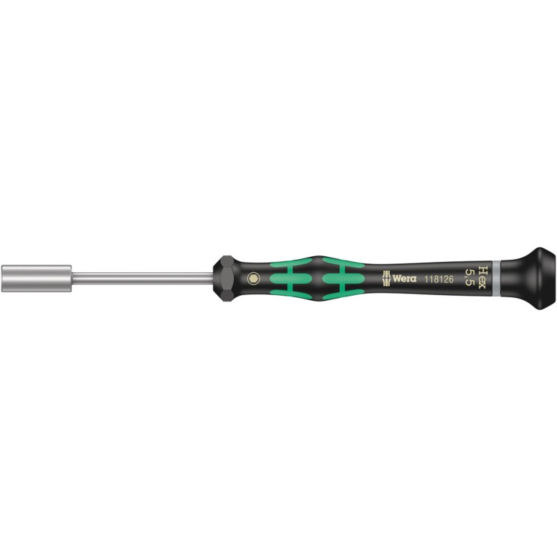 1 pcs - Wera Hex Nut Driver, 60 mm Blade, 157 mm Overall