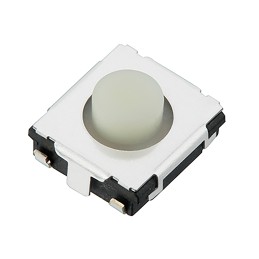20 pcs - White Push Plate Tactile Switch, SPST 10 μA - 20 mA 1.3mm Surface Mount