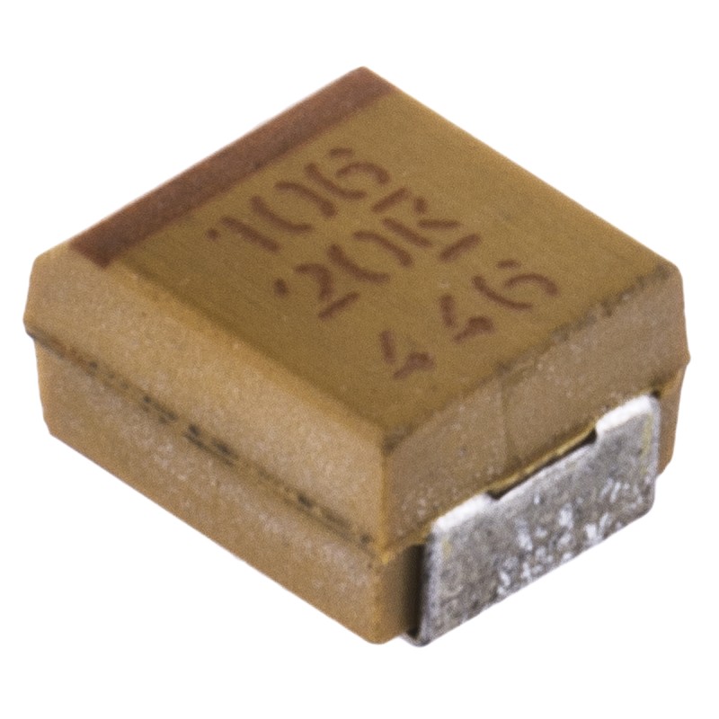 10 pcs - KEMET 10μF MnO2 Tantalum Capacitor 20V dc, T491 Series