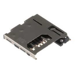 5 pcs - 3M 8 Way Right Angle Micro SD Memory Card Connector With Solder Termination