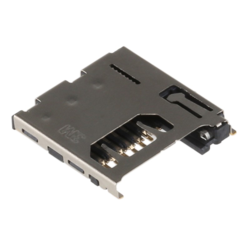 5 pcs - 3M 8 Way Right Angle Micro SD Memory Card Connector With Solder Termination