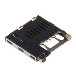 5 pcs - 3M 8 Way Right Angle Micro SD Memory Card Connector With Solder Termination