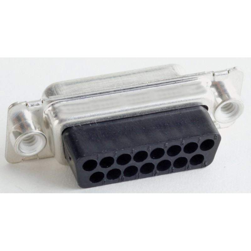 5 pcs - CONEC 9 Way Through Hole D-sub Connector Socket, with Mounting Hole