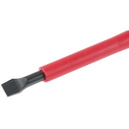 1 pcs - Bahco Slotted Screwdriver, 5.5 x 1 mm Tip, 125 mm Blade, VDE/1000V, 247 mm Overall