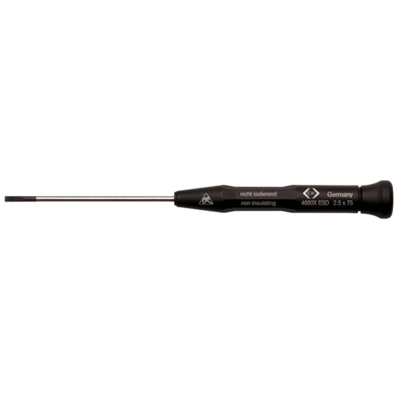 1 pcs - CK Slotted Screwdriver, 1.5 mm Tip, 60 mm Blade, 157 mm Overall