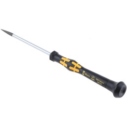 1 pcs - Wera Slotted Precision Screwdriver, 3.5 x 0.60 mm Tip, 80 mm Blade, 177 mm Overall