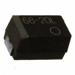 1 pcs : 593D686X9020E2TE3 - CAP TANT 68UF 10% 20V 2917