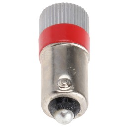 1 pcs - RS PRO Red LED Indicator Lamp, 24V dc, BA9s Base, 10mm Diameter, 110/105mcd