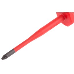 1 pcs - Wera Pozidriv Insulated Screwdriver, PZ1 Tip, 80 mm Blade, VDE/1000V, 178 mm Overall