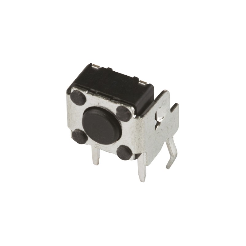 20 pcs - Black Button Tactile Switch, SPST 50 mA @ 12 V dc 0.6mm