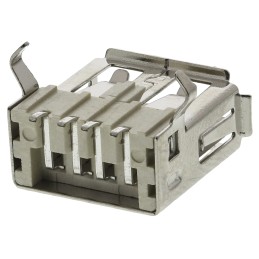 5 pcs - ASSMANN WSW Right Angle, SMT, Socket Type A 2.0 USB Connector