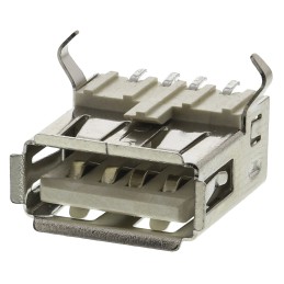 5 pcs - ASSMANN WSW Right Angle, SMT, Socket Type A 2.0 USB Connector