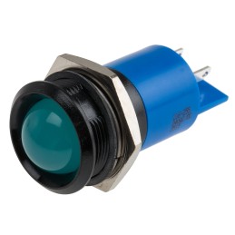 1 pcs - RS PRO Blue Panel Mount Indicator, 22mm Mounting Hole Size, Solder Tab Termination
