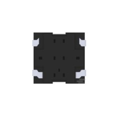 20 pcs - Black Top Tactile Switch, SPST 50 mA Surface Mount