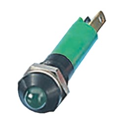 1 pcs - CML Innovative Technologies Green Panel Mount Indicator, 12V, 8mm Mounting Hole Size