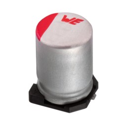 1 pcs : 875075155010 - CAP ALUM POLY 1000UF 6.3V SMD