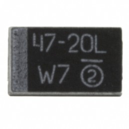 1 pcs : 593D476X9020E2TE3 - CAP TANT 47UF 10% 20V 2917