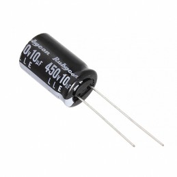 1 pcs : 450LLE10MEFC12.5X20 - CAP ALUM 10UF 20% 450V RADIAL